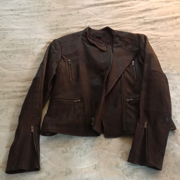 Theory Jackets & Blazers - NWT Theory Leather Moto Jacket Theory Jackets & Blazers - NWT Theory Leather Moto Jacket